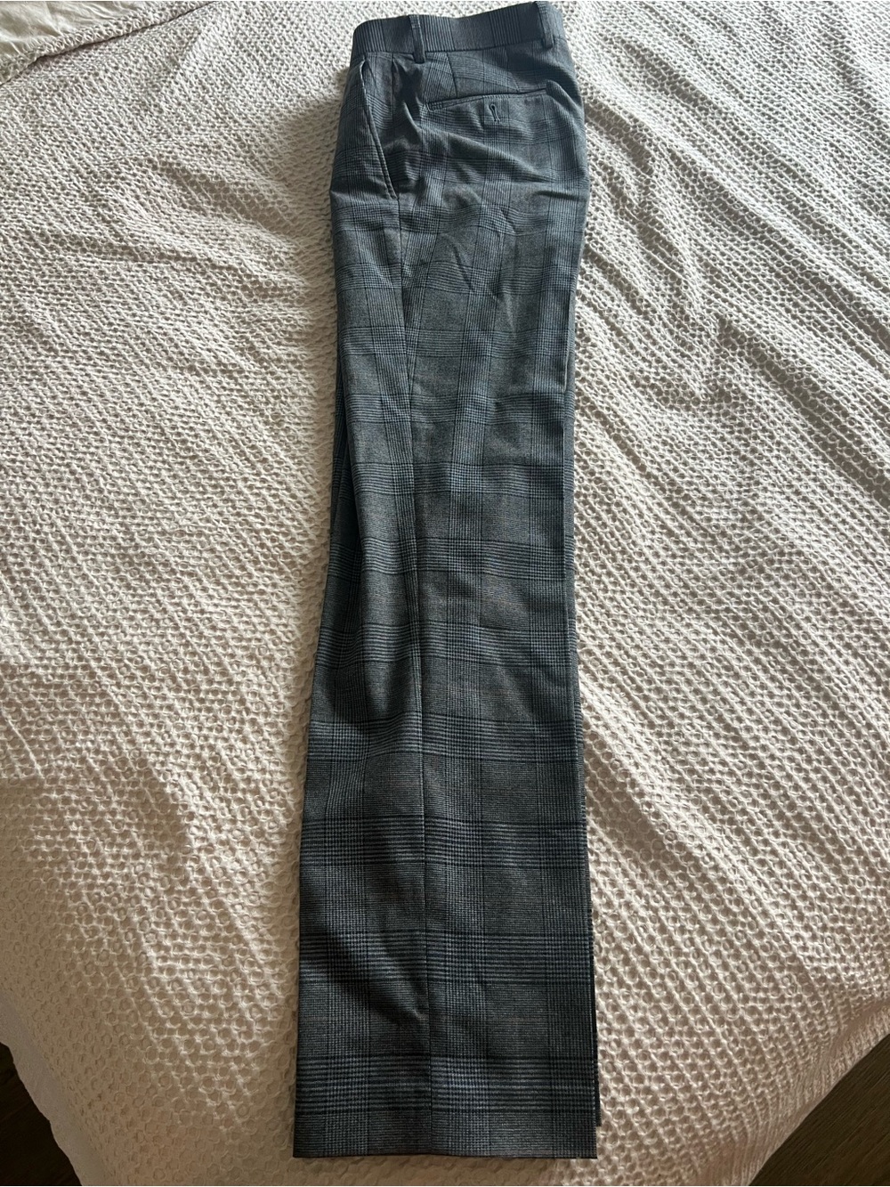 Bar III Men's Charcoal Glen Plaid Dress Pants